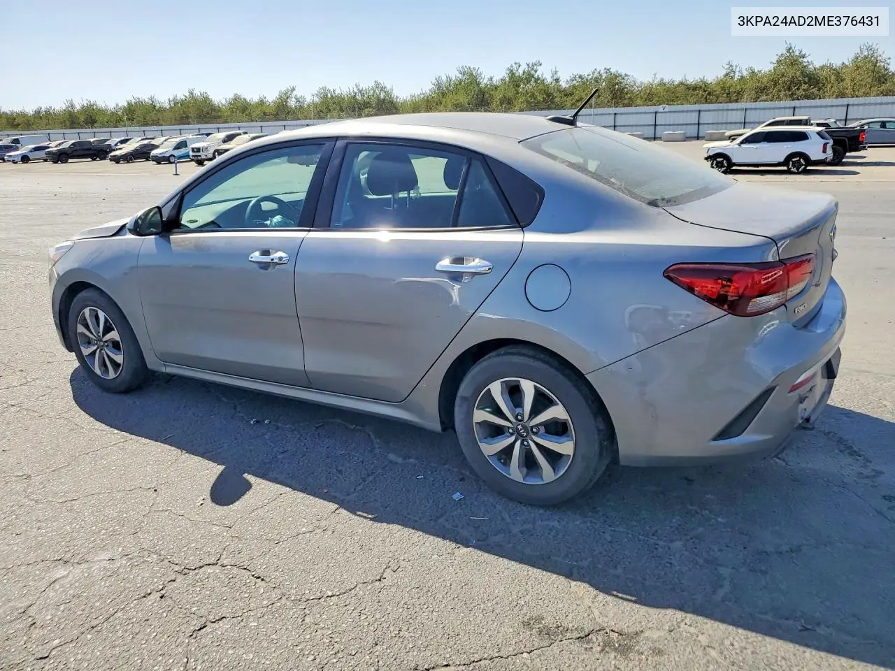 2021 KIA RIO VIN 3KPA24AD2ME376431 — фото 2
