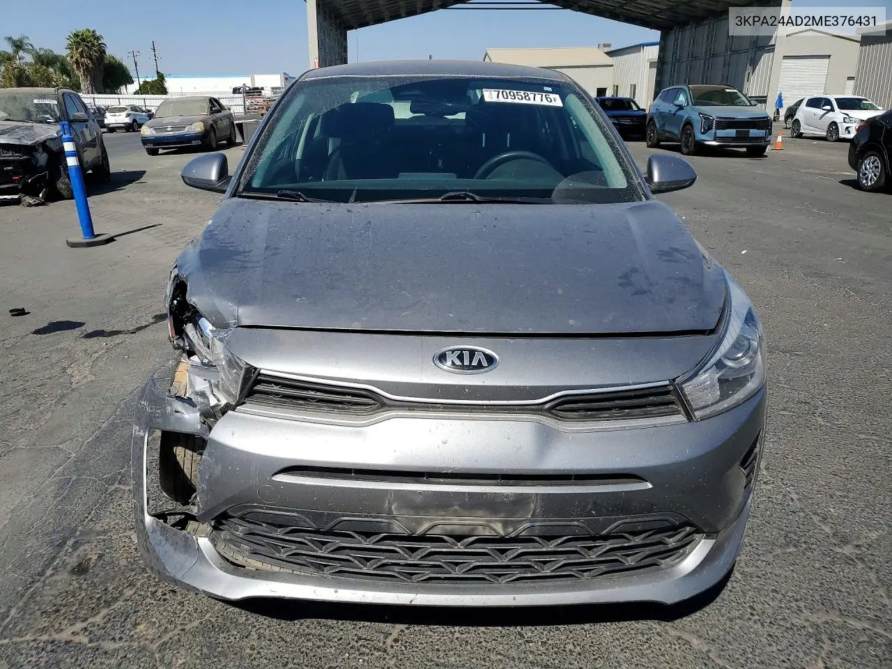 2021 KIA RIO VIN 3KPA24AD2ME376431 — фото 5