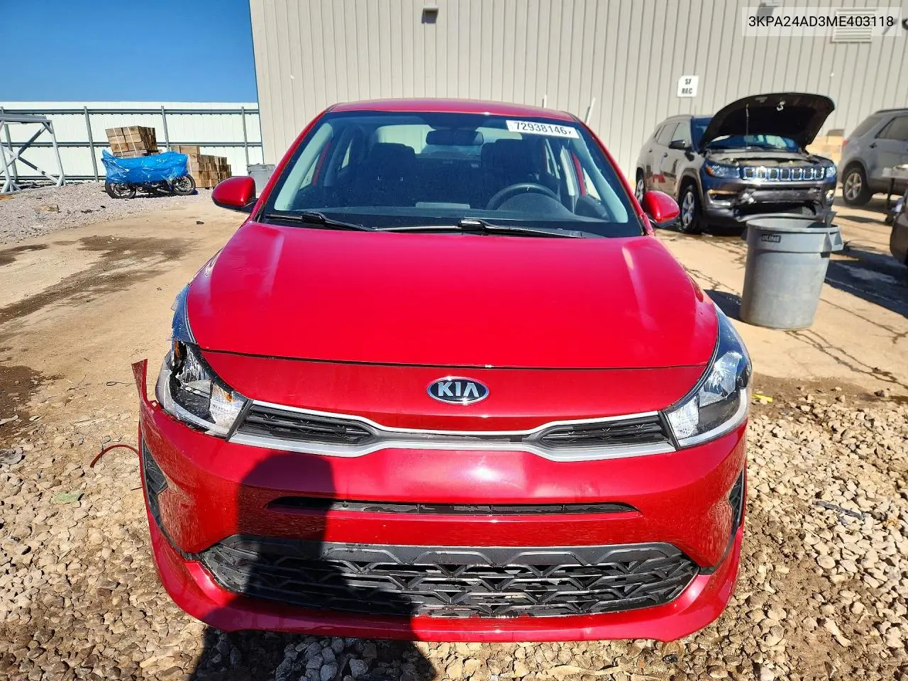2021 KIA RIO VIN 3KPA24AD3ME403118 — фото 5