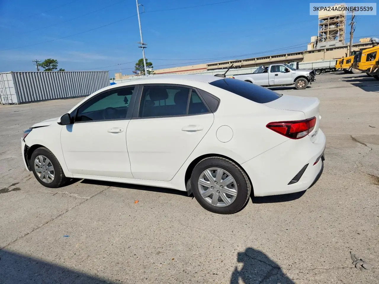 2022 KIA RIO VIN 3KPA24AD9NE435539 — фото 2