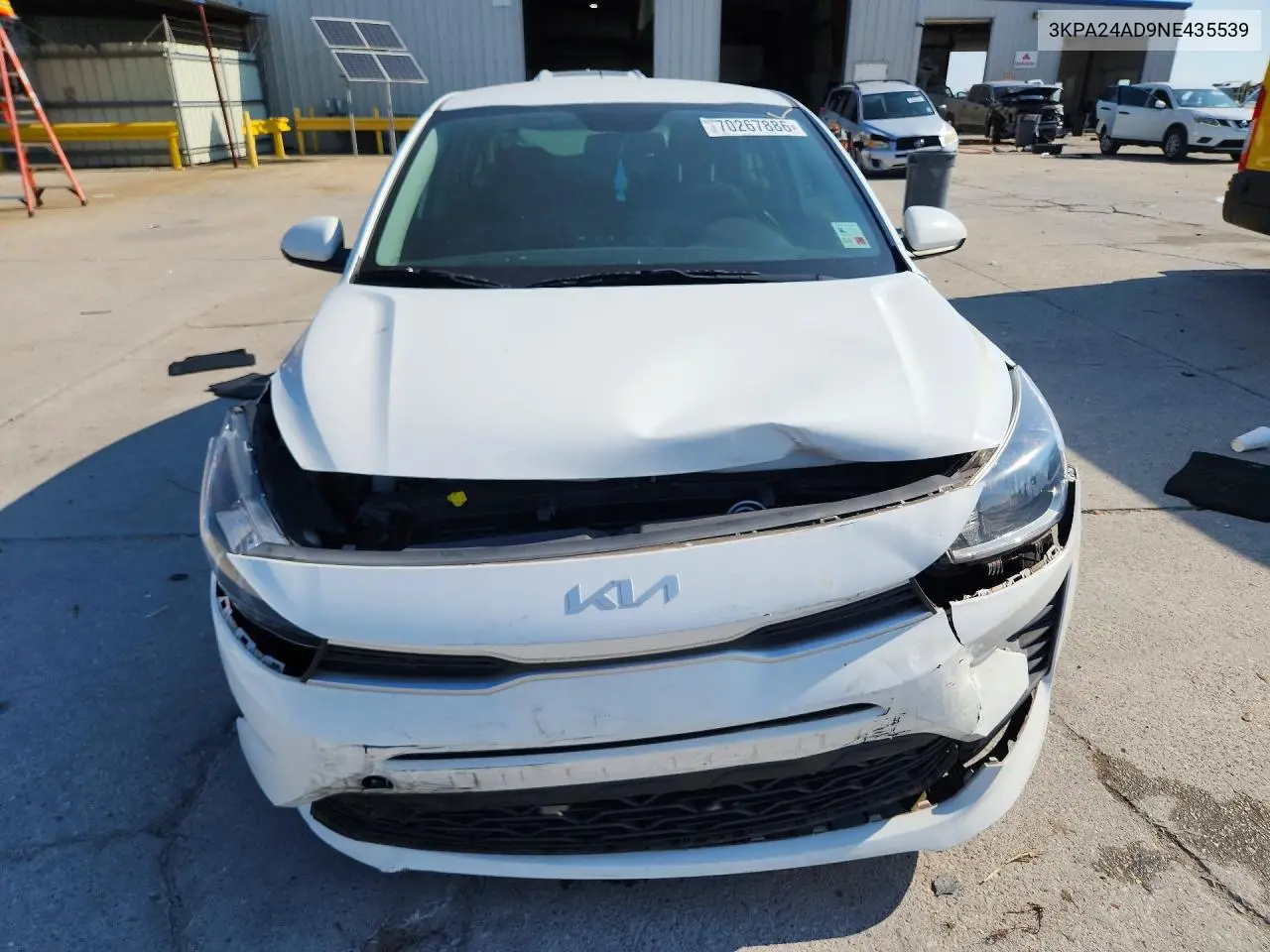 2022 KIA RIO VIN 3KPA24AD9NE435539 — фото 5