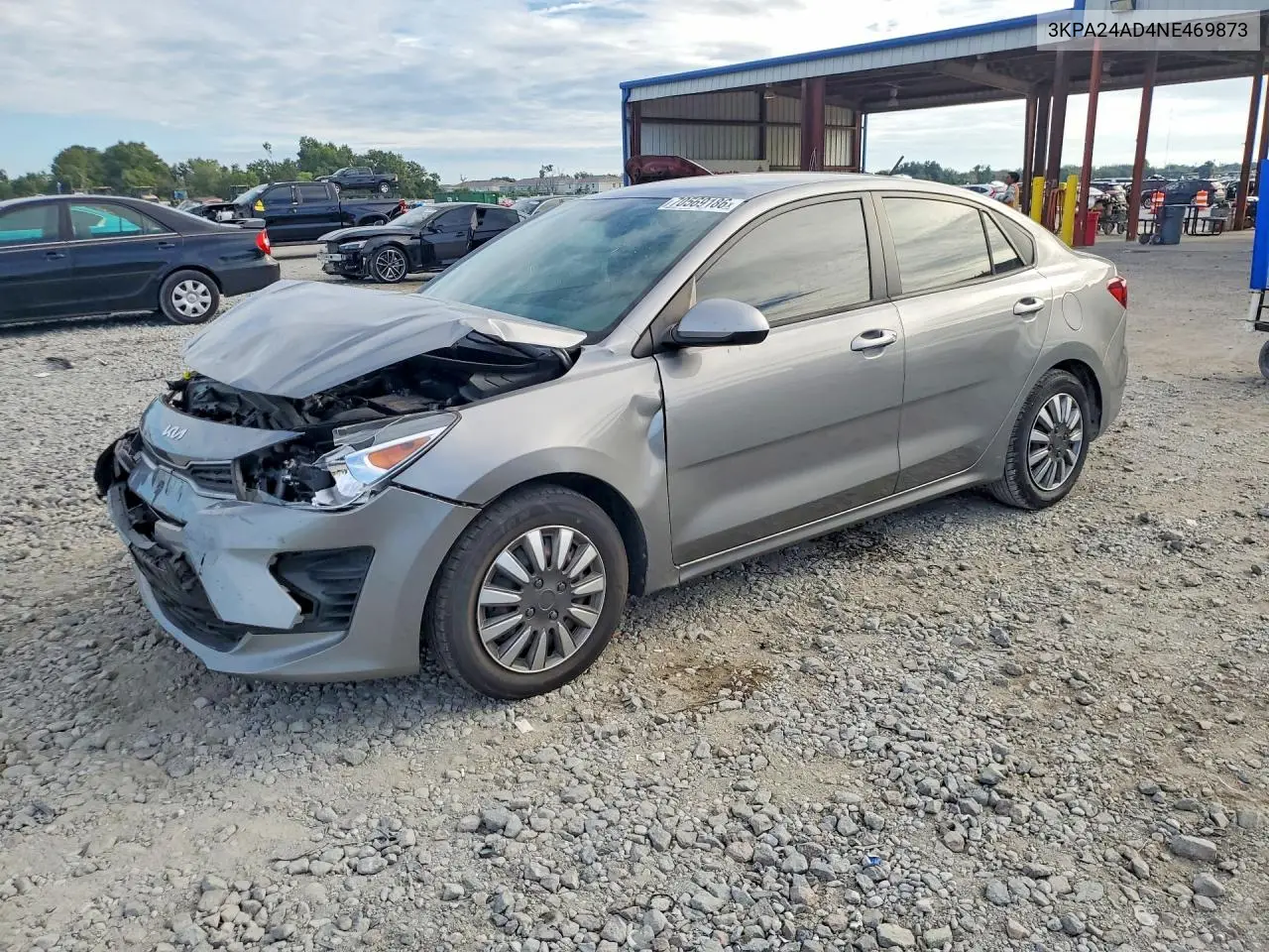 KIA RIO 2022, VIN 3KPA24AD4NE469873
