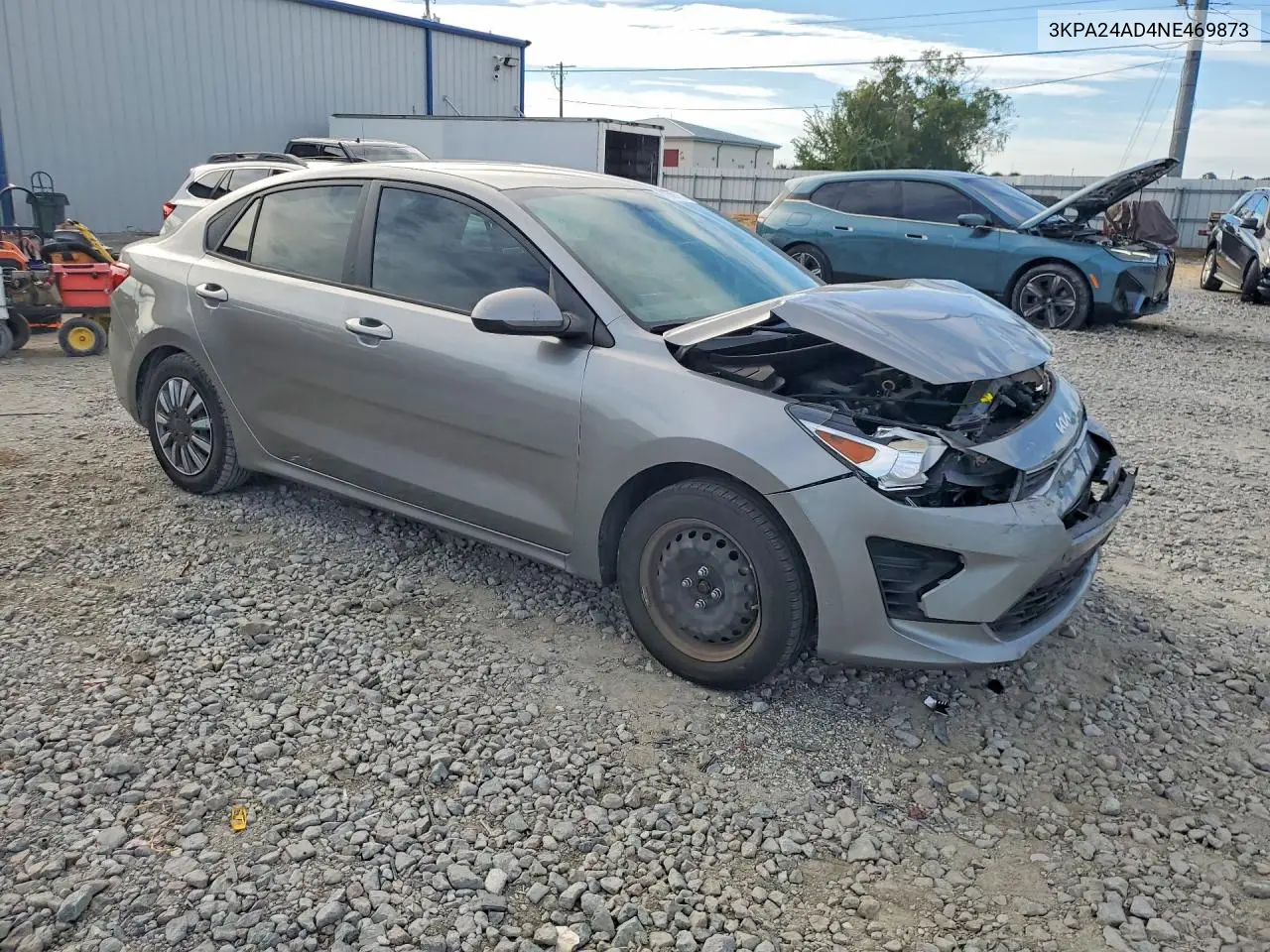 2022 KIA RIO VIN 3KPA24AD4NE469873 — фото 4