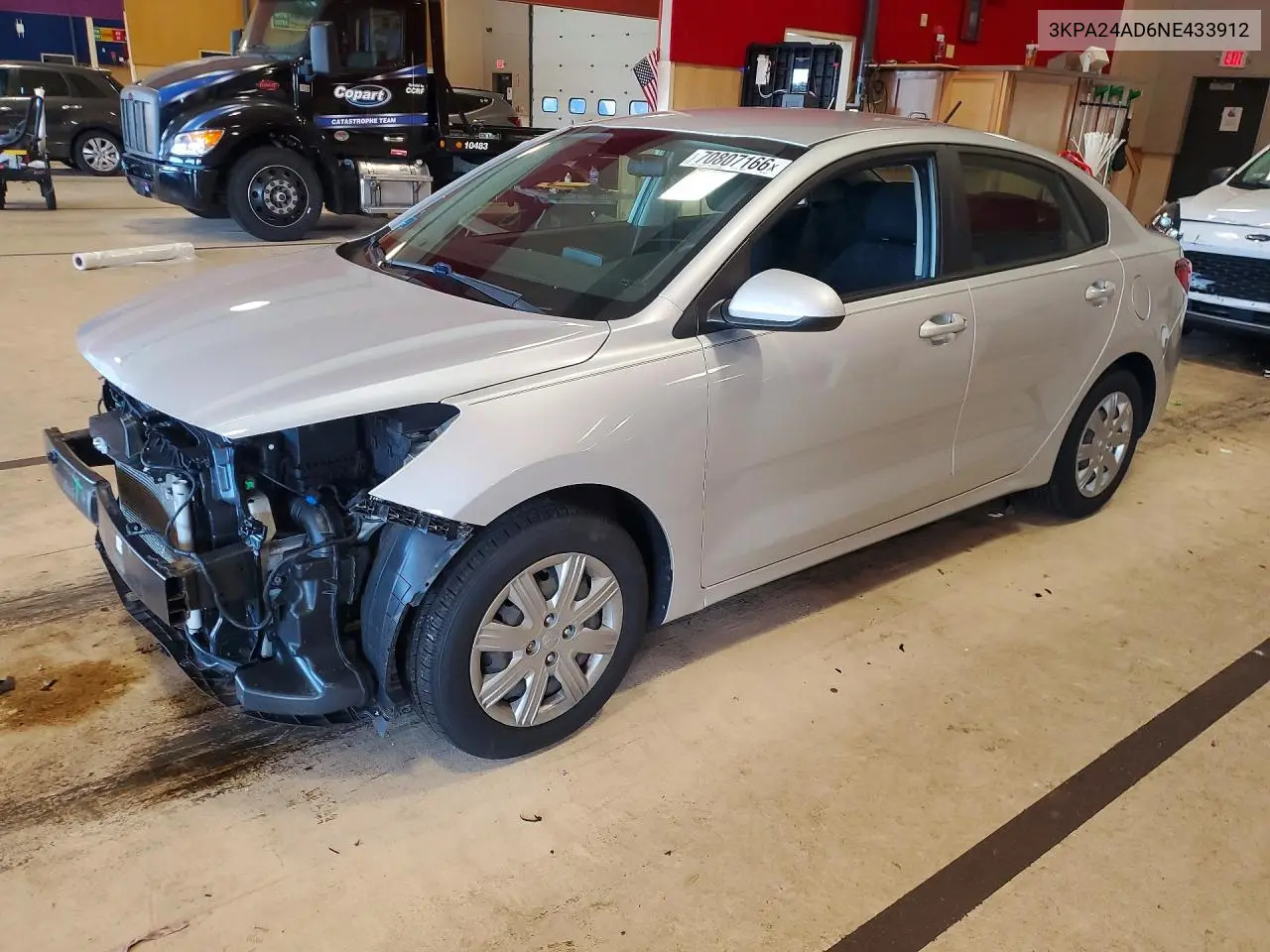 KIA RIO 2022, VIN 3KPA24AD6NE433912
