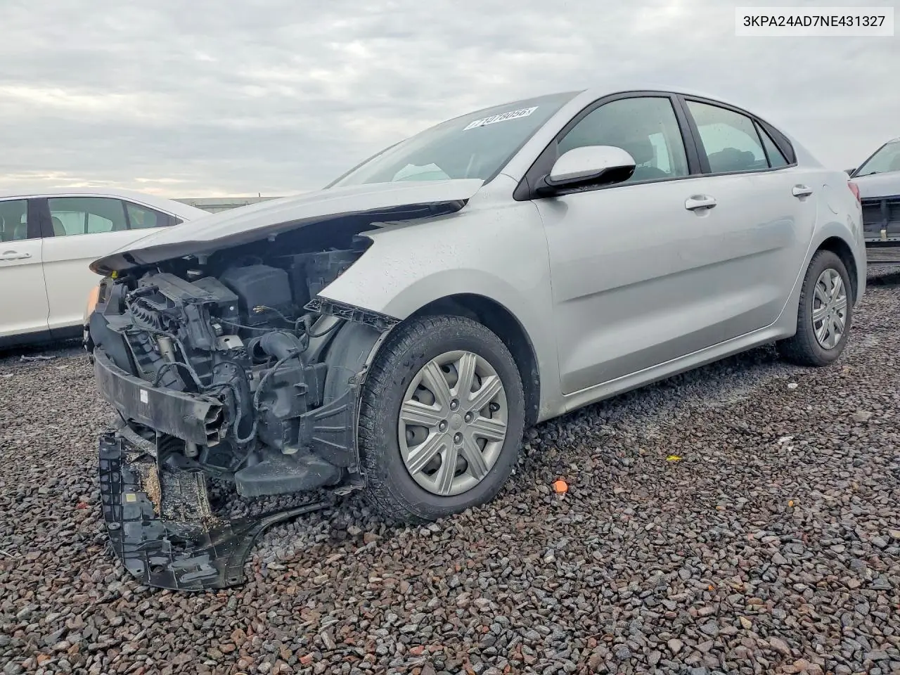 KIA RIO 2022, VIN 3KPA24AD7NE431327