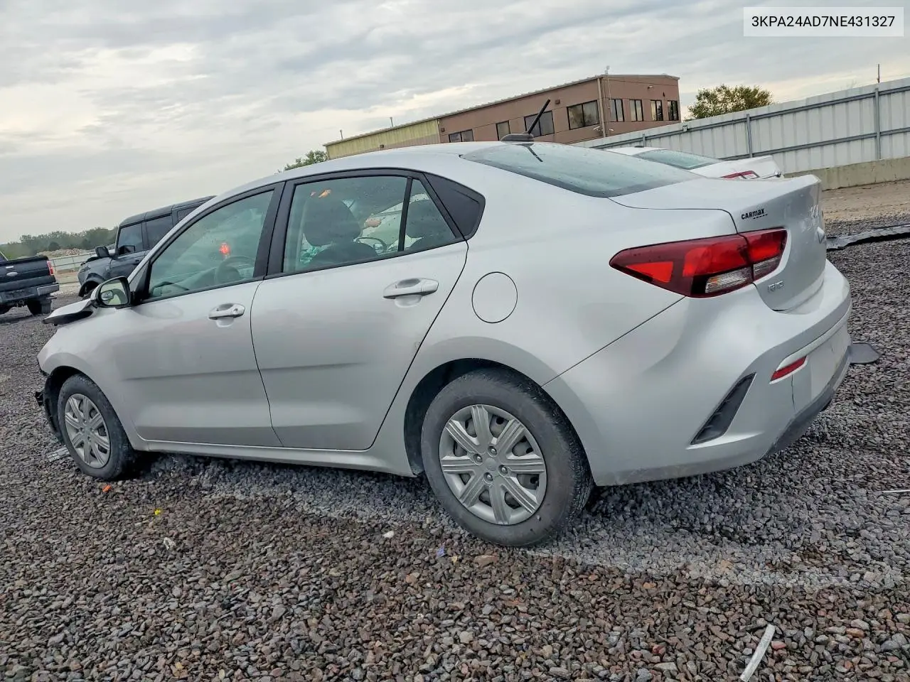 2022 KIA RIO VIN 3KPA24AD7NE431327 — фото 2