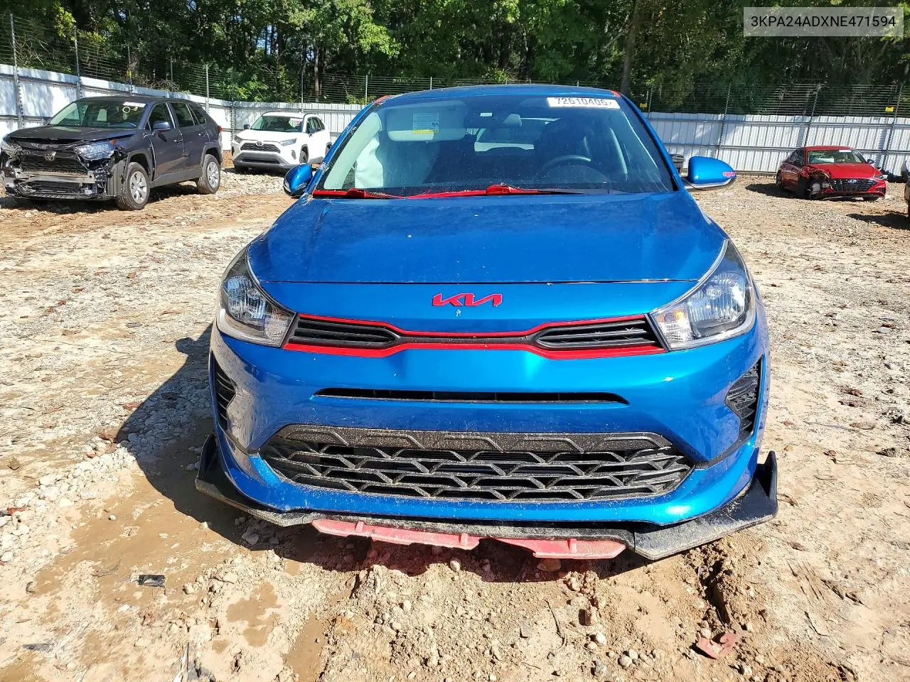 2022 KIA RIO VIN 3KPA24ADXNE471594 — фото 5