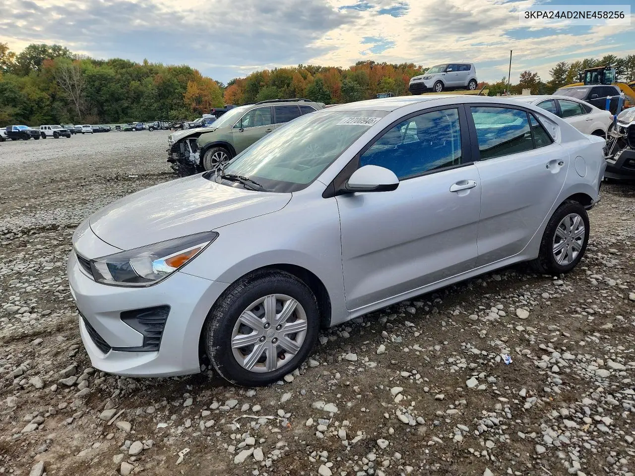 KIA RIO 2022, VIN 3KPA24AD2NE458256
