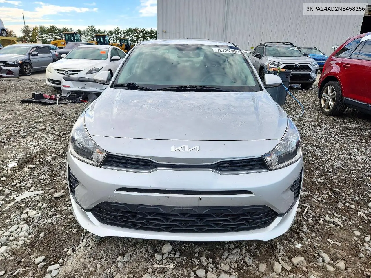2022 KIA RIO VIN 3KPA24AD2NE458256 — фото 5