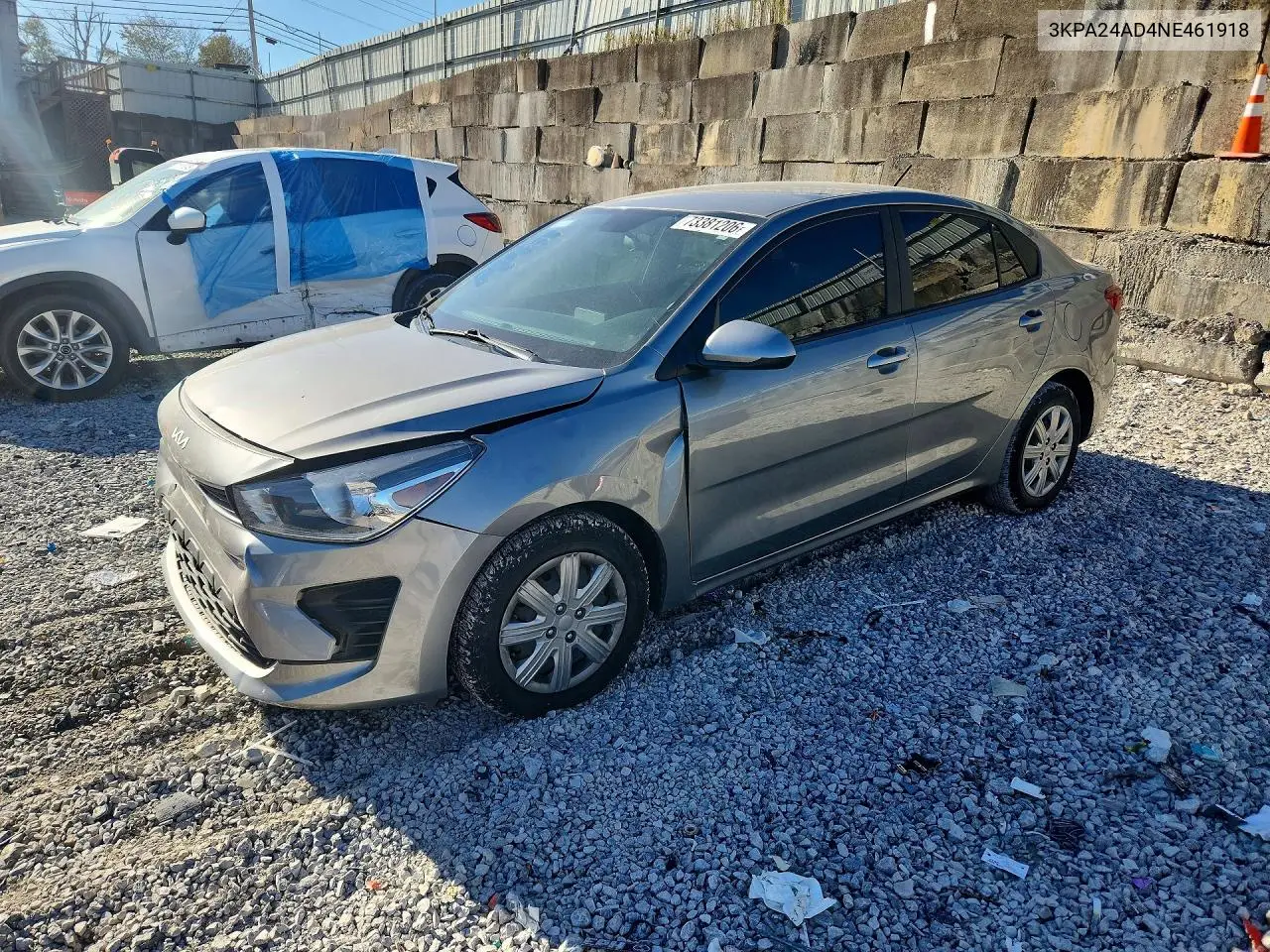 KIA RIO 2022, VIN 3KPA24AD4NE461918