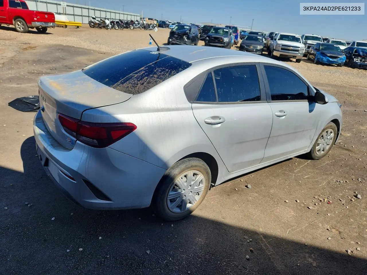 2023 KIA RIO VIN 3KPA24AD2PE621233 — фото 3