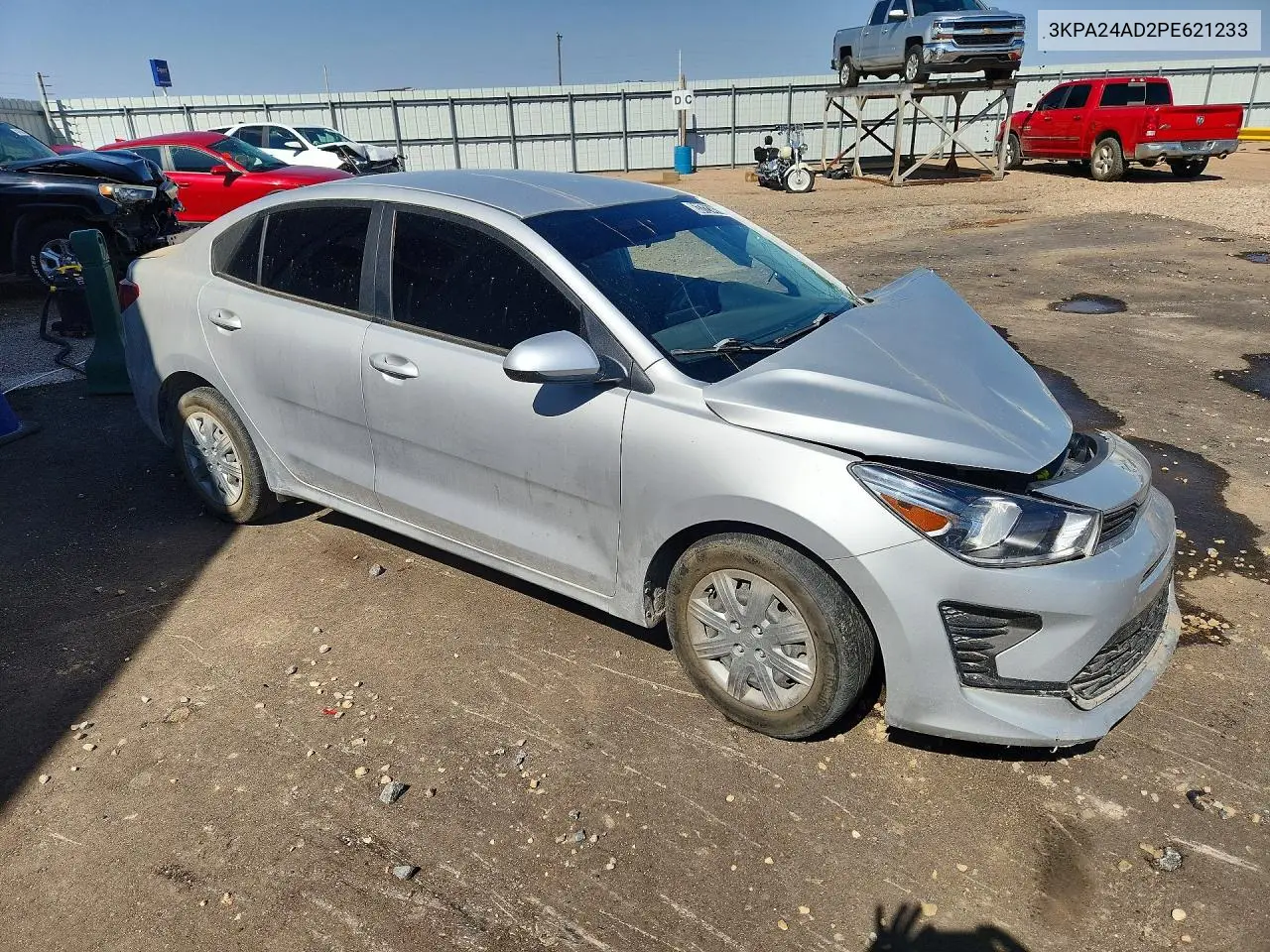 2023 KIA RIO VIN 3KPA24AD2PE621233 — фото 4