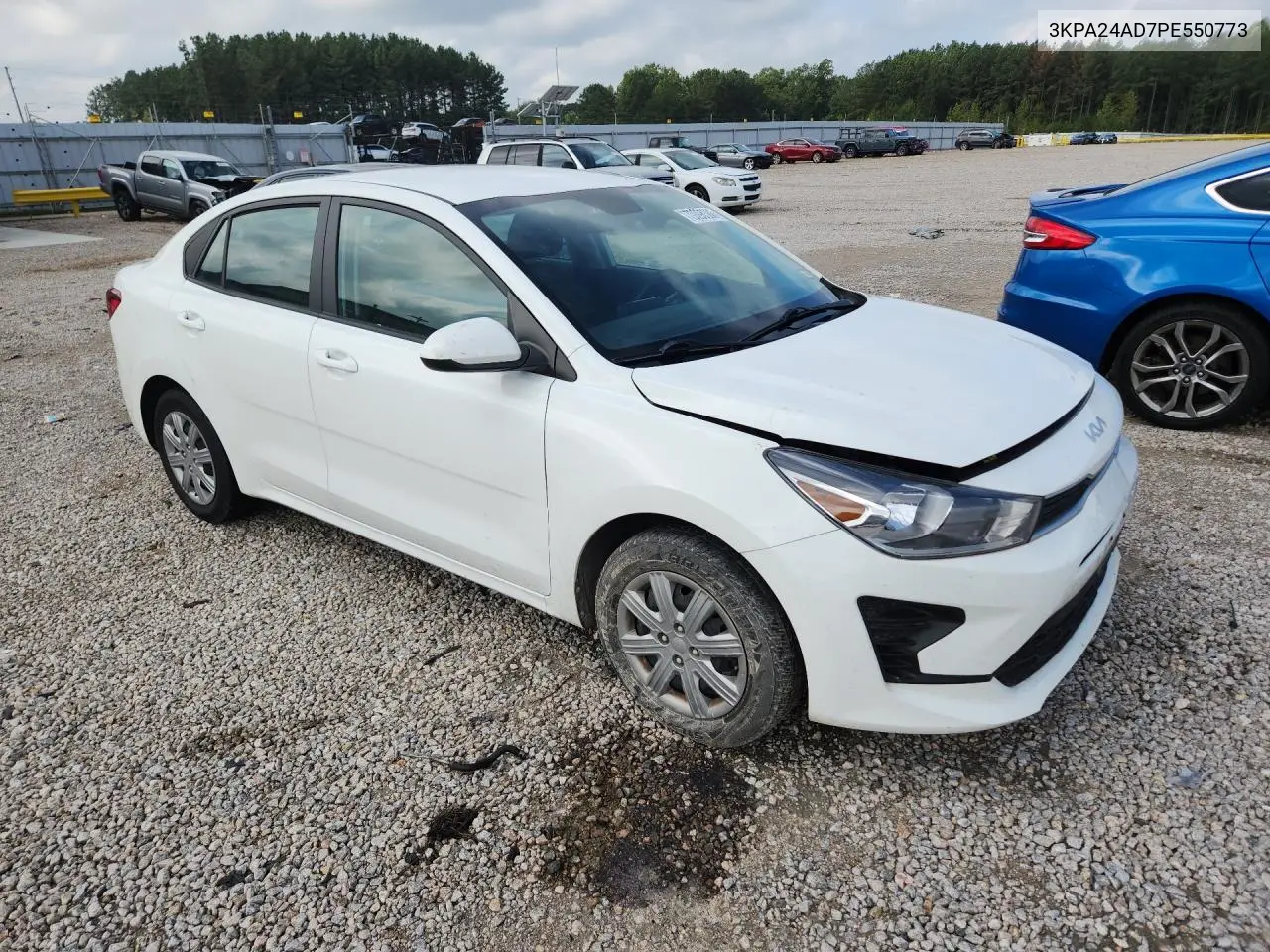 2023 KIA RIO VIN 3KPA24AD7PE550773 — фото 4