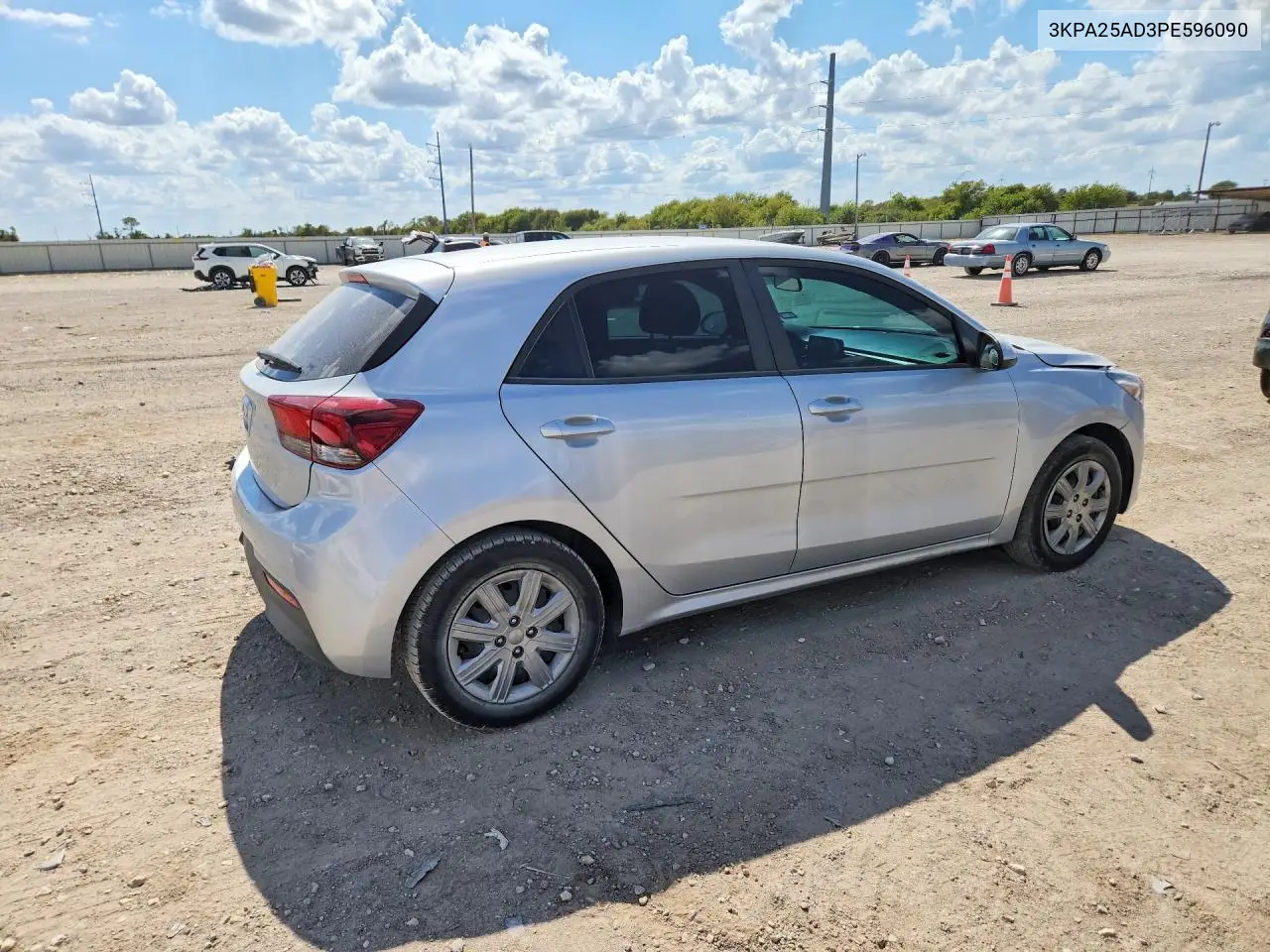 2023 KIA RIO VIN 3KPA25AD3PE596090 — фото 3