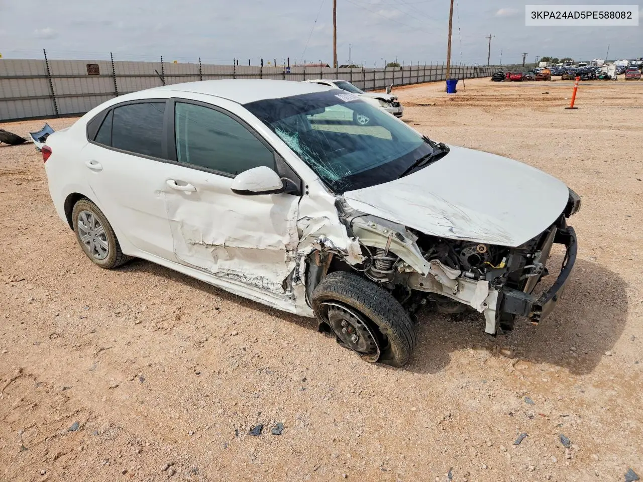 2023 KIA RIO VIN 3KPA24AD5PE588082 — фото 4
