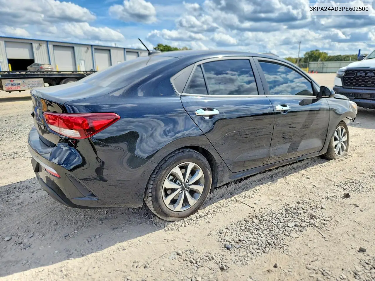 2023 KIA RIO VIN 3KPA24AD3PE602500 — фото 3