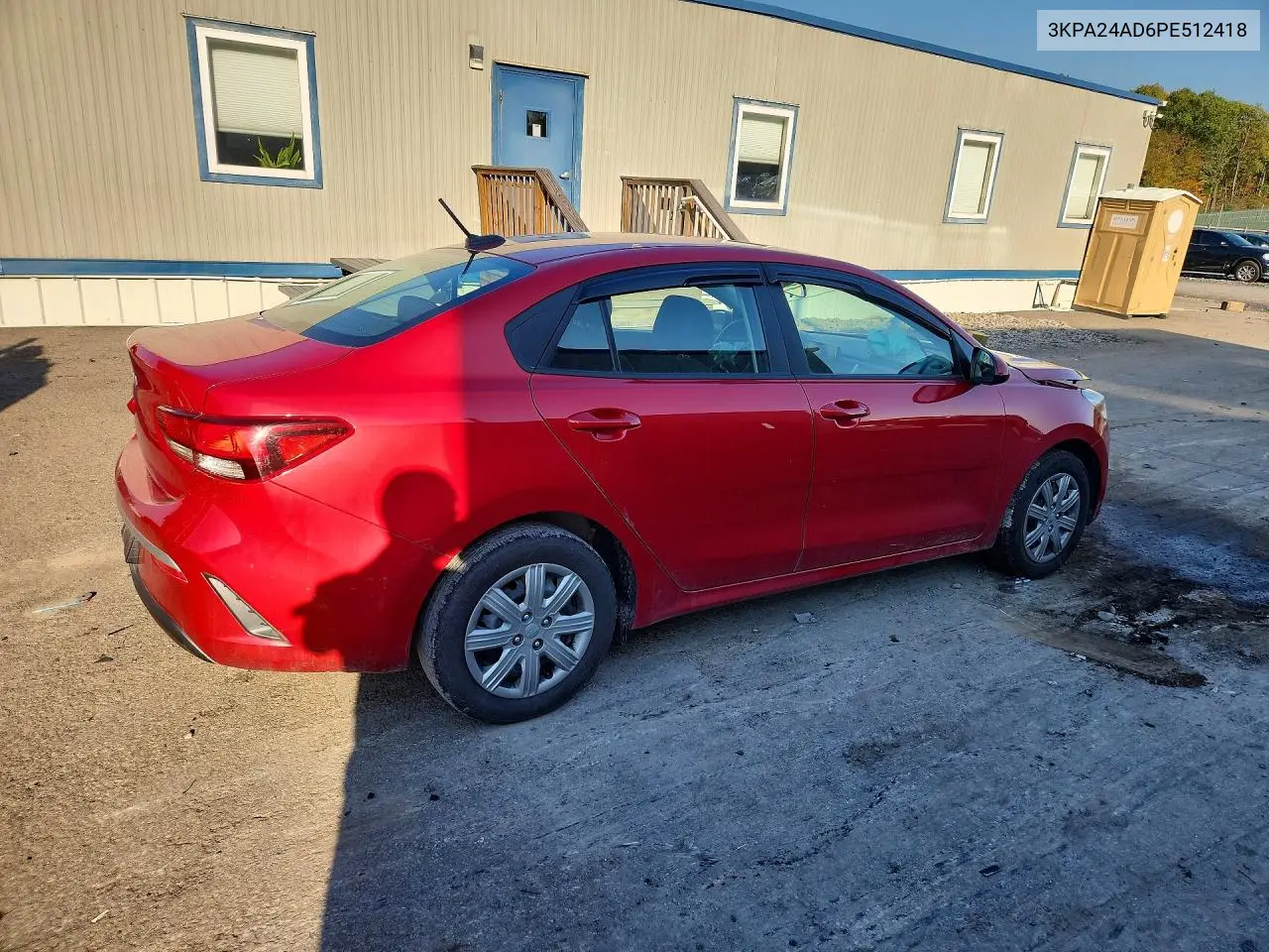 2023 KIA RIO VIN 3KPA24AD6PE512418 — фото 3