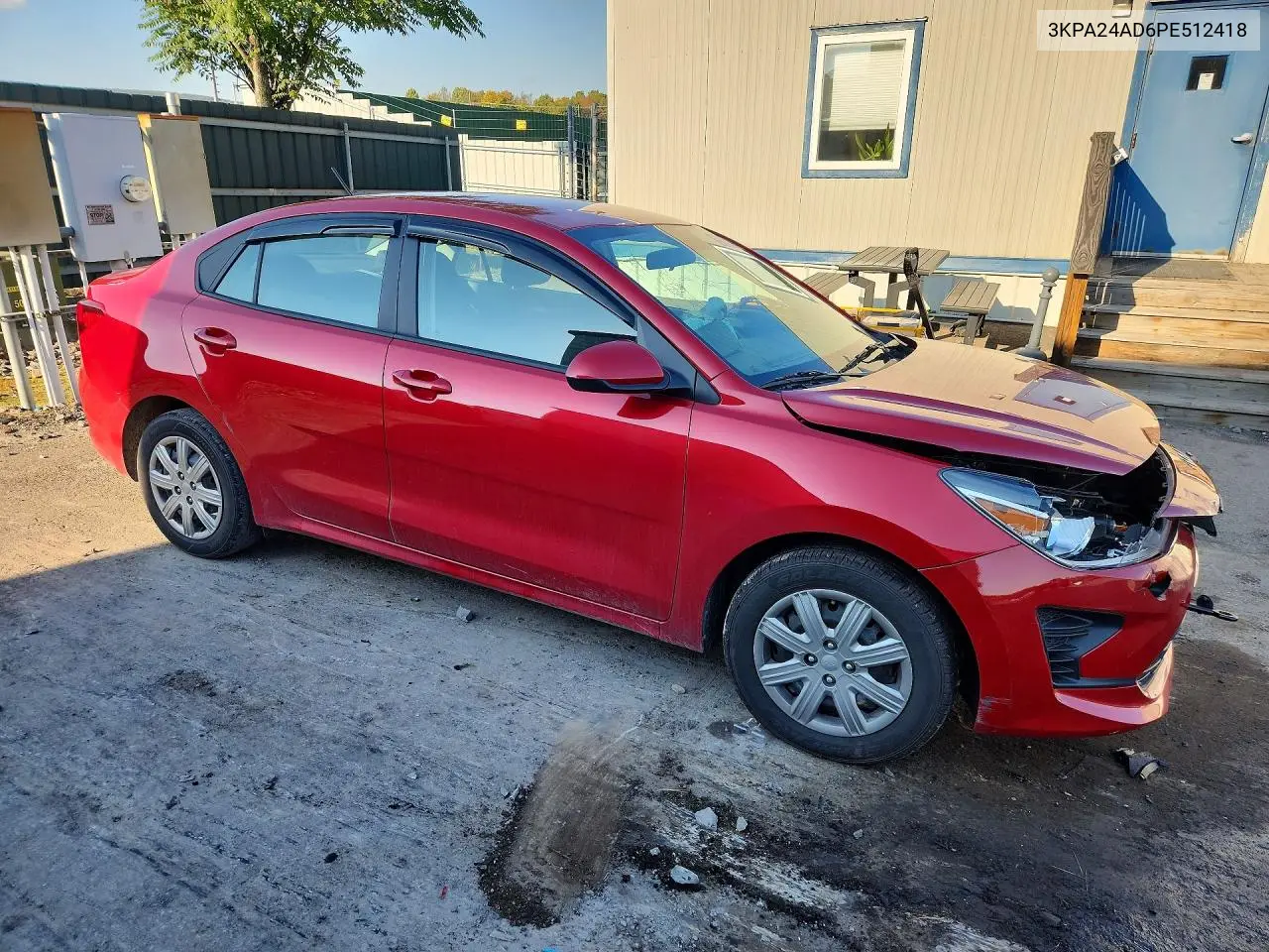 2023 KIA RIO VIN 3KPA24AD6PE512418 — фото 4