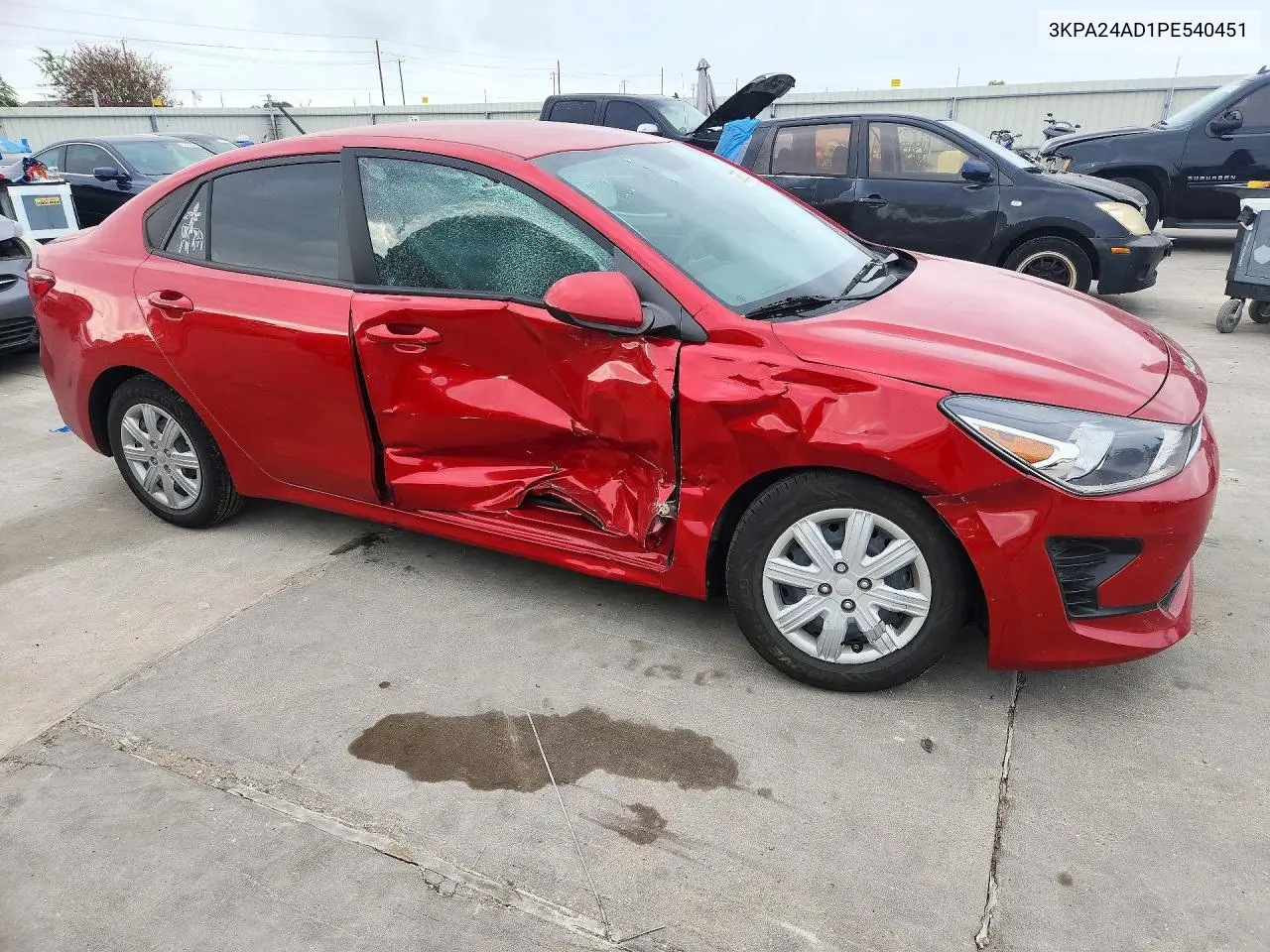 2023 KIA RIO VIN 3KPA24AD1PE540451 — фото 4