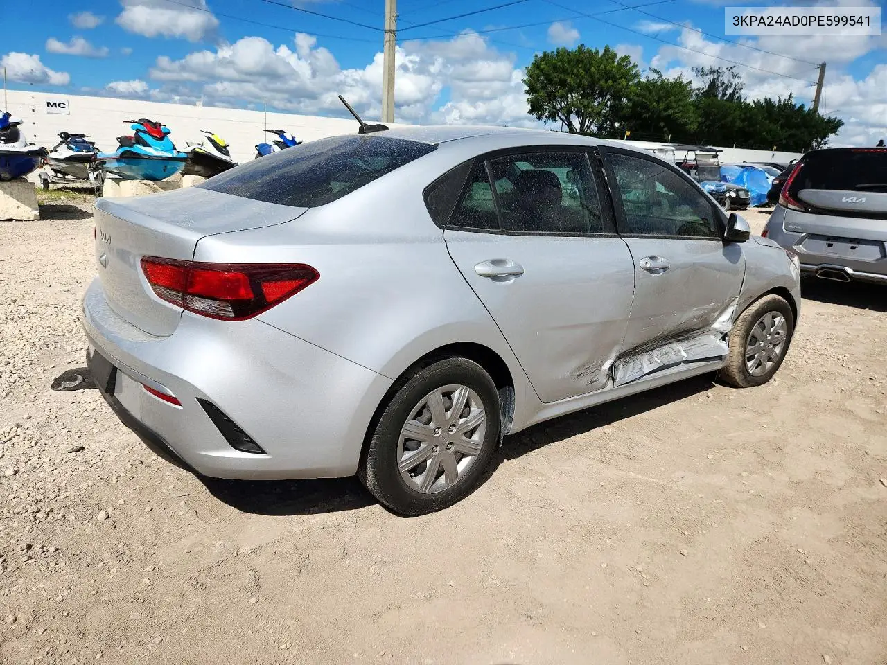 2023 KIA RIO VIN 3KPA24AD0PE599541 — фото 3