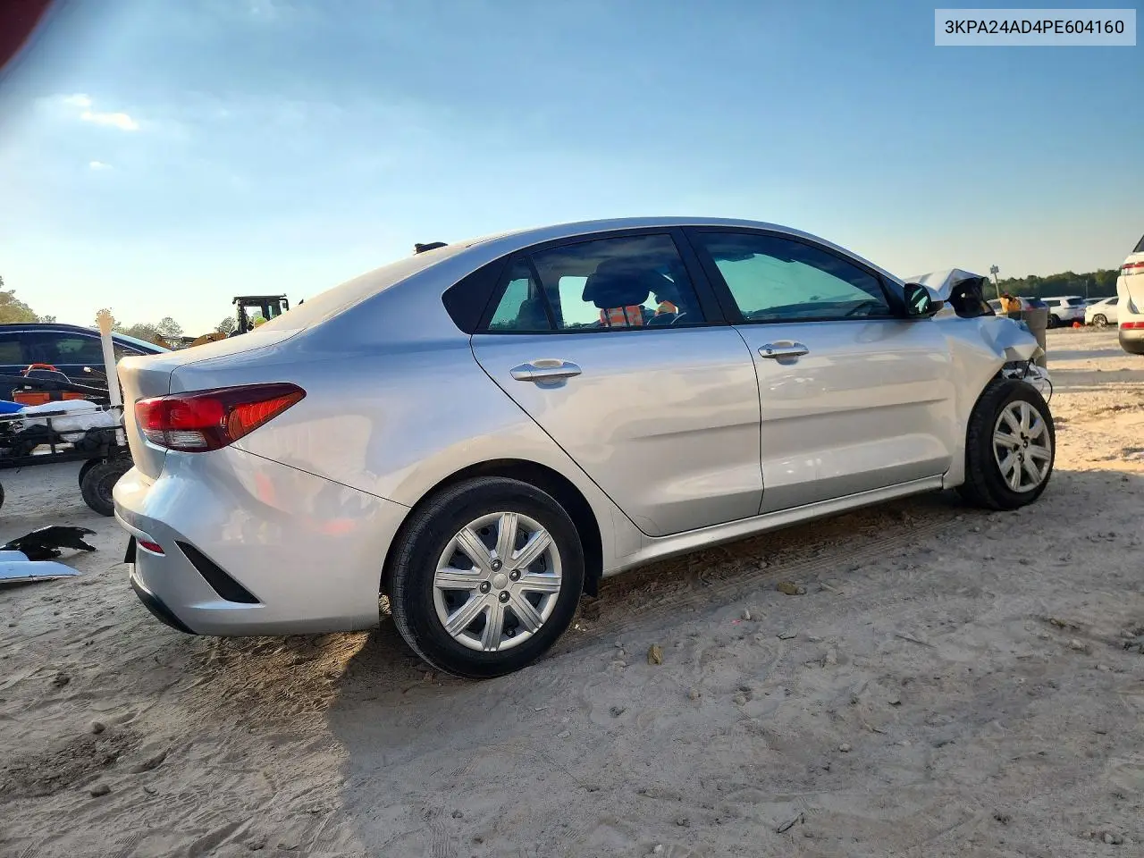 2023 KIA RIO VIN 3KPA24AD4PE604160 — фото 3