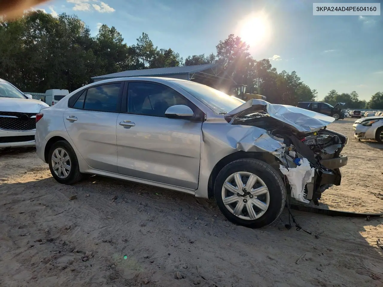 2023 KIA RIO VIN 3KPA24AD4PE604160 — фото 4