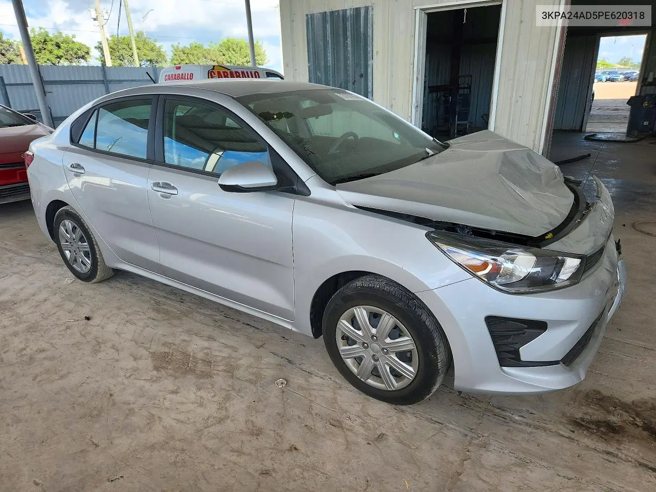 2023 KIA RIO VIN 3KPA24AD5PE620318 — фото 4