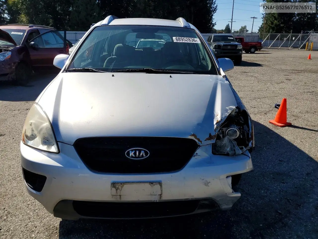 KIA RONDO 2007, VIN KNAFG525677076512