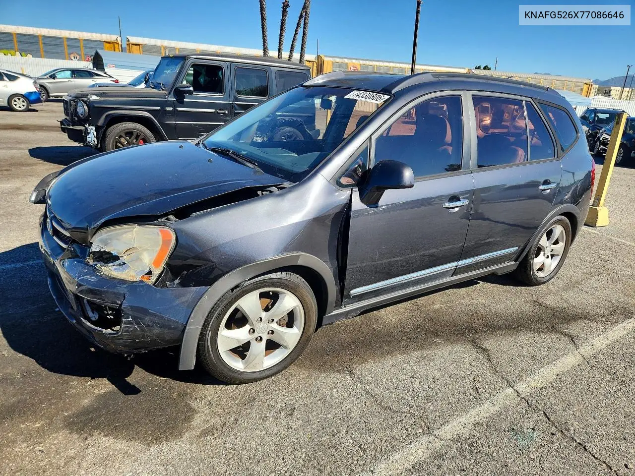 KIA RONDO 2007, VIN KNAFG526X77086646