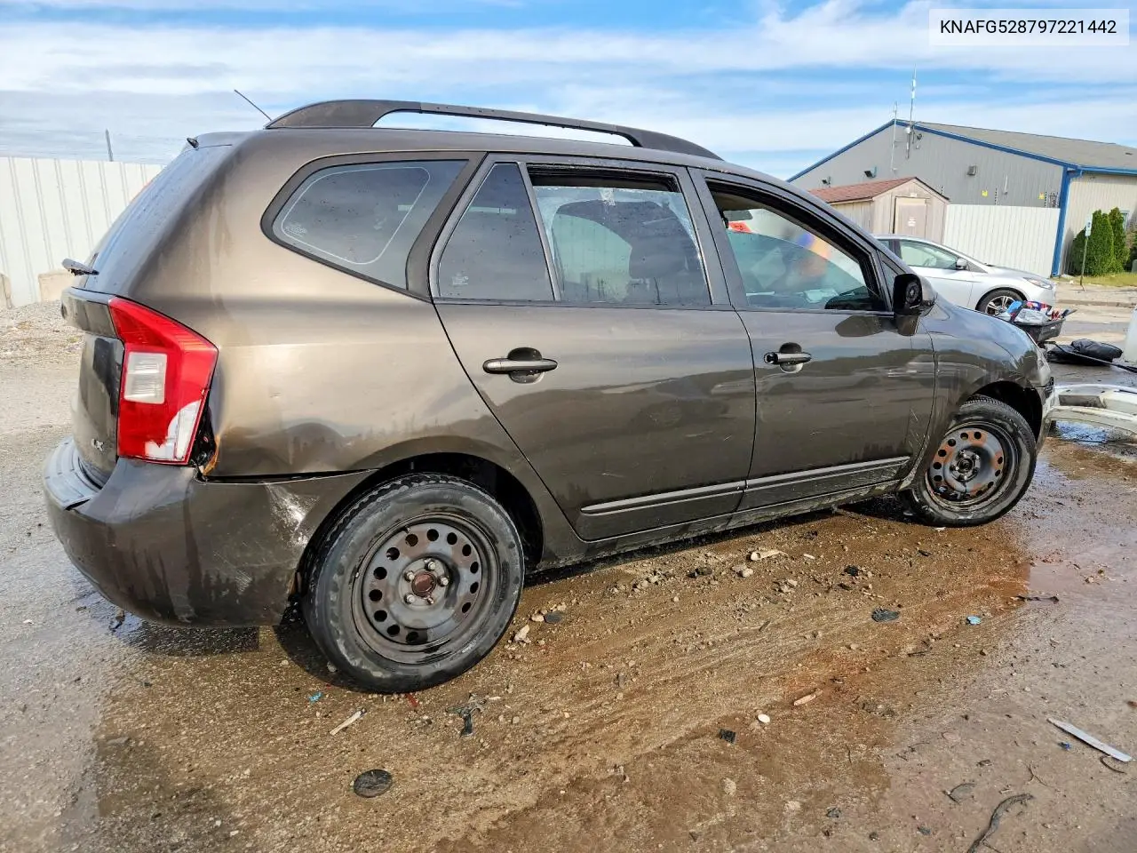2009 KIA RONDO VIN KNAFG528797221442 — фото 3