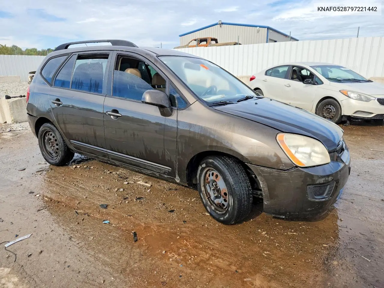 2009 KIA RONDO VIN KNAFG528797221442 — фото 4