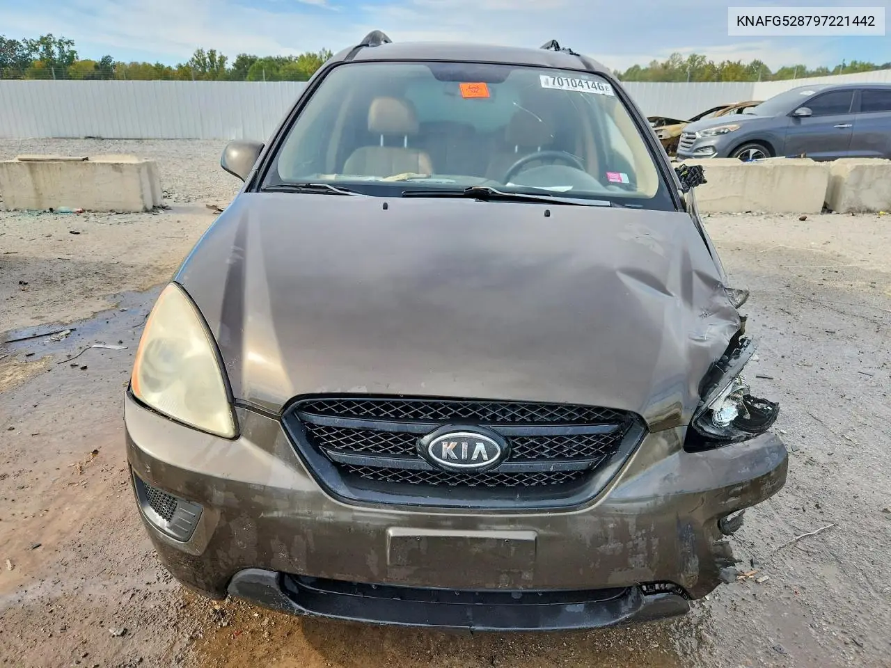 2009 KIA RONDO VIN KNAFG528797221442 — фото 5