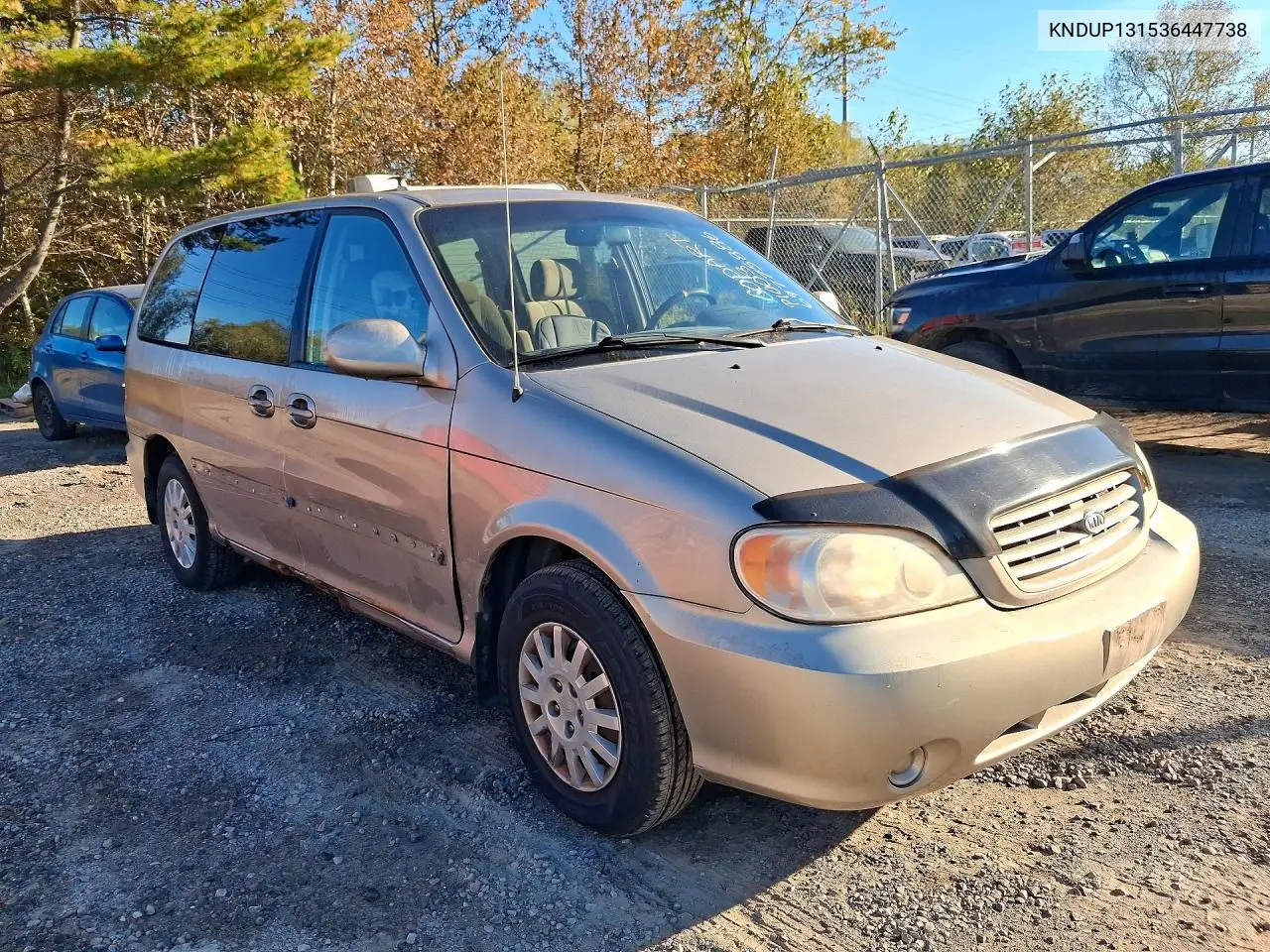 2003 KIA SEDONA VIN KNDUP131536447738 — фото 4