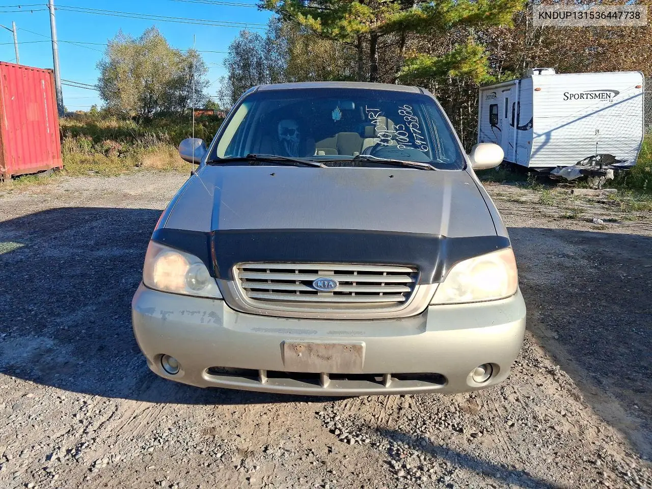 2003 KIA SEDONA VIN KNDUP131536447738 — фото 5