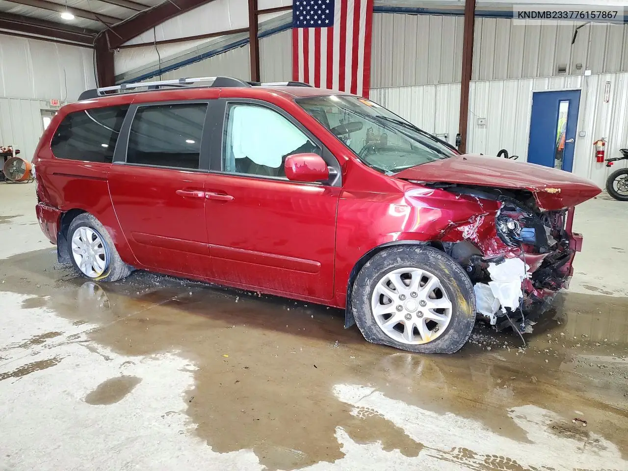 2007 KIA SEDONA VIN KNDMB233776157867 — фото 4