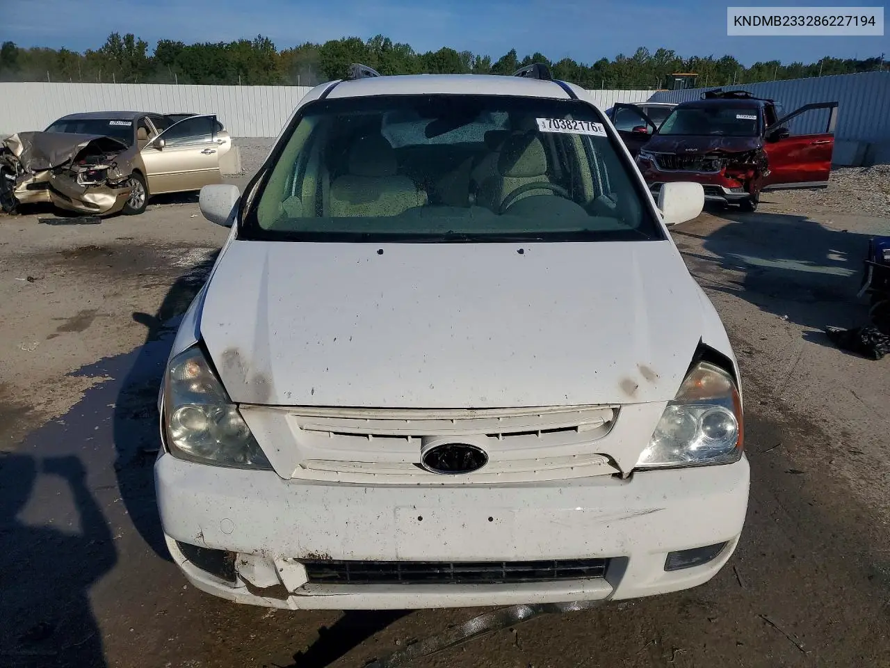 2008 KIA SEDONA VIN KNDMB233286227194 — фото 5