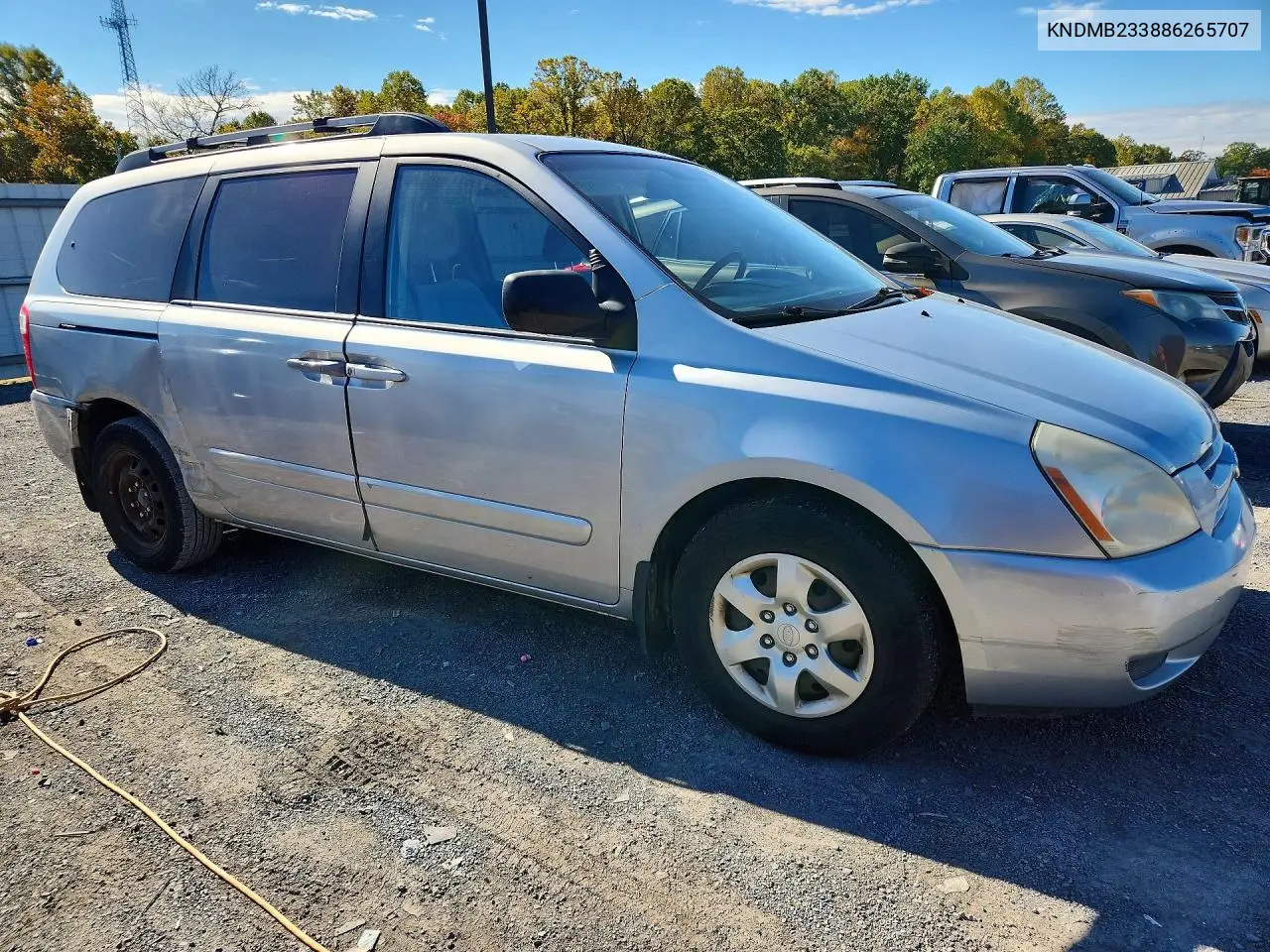 2008 KIA SEDONA VIN KNDMB233886265707 — фото 4