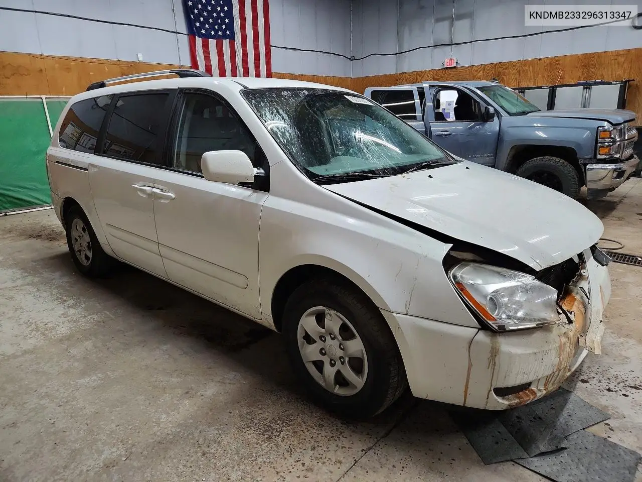 KIA SEDONA 2009, VIN KNDMB233296313347