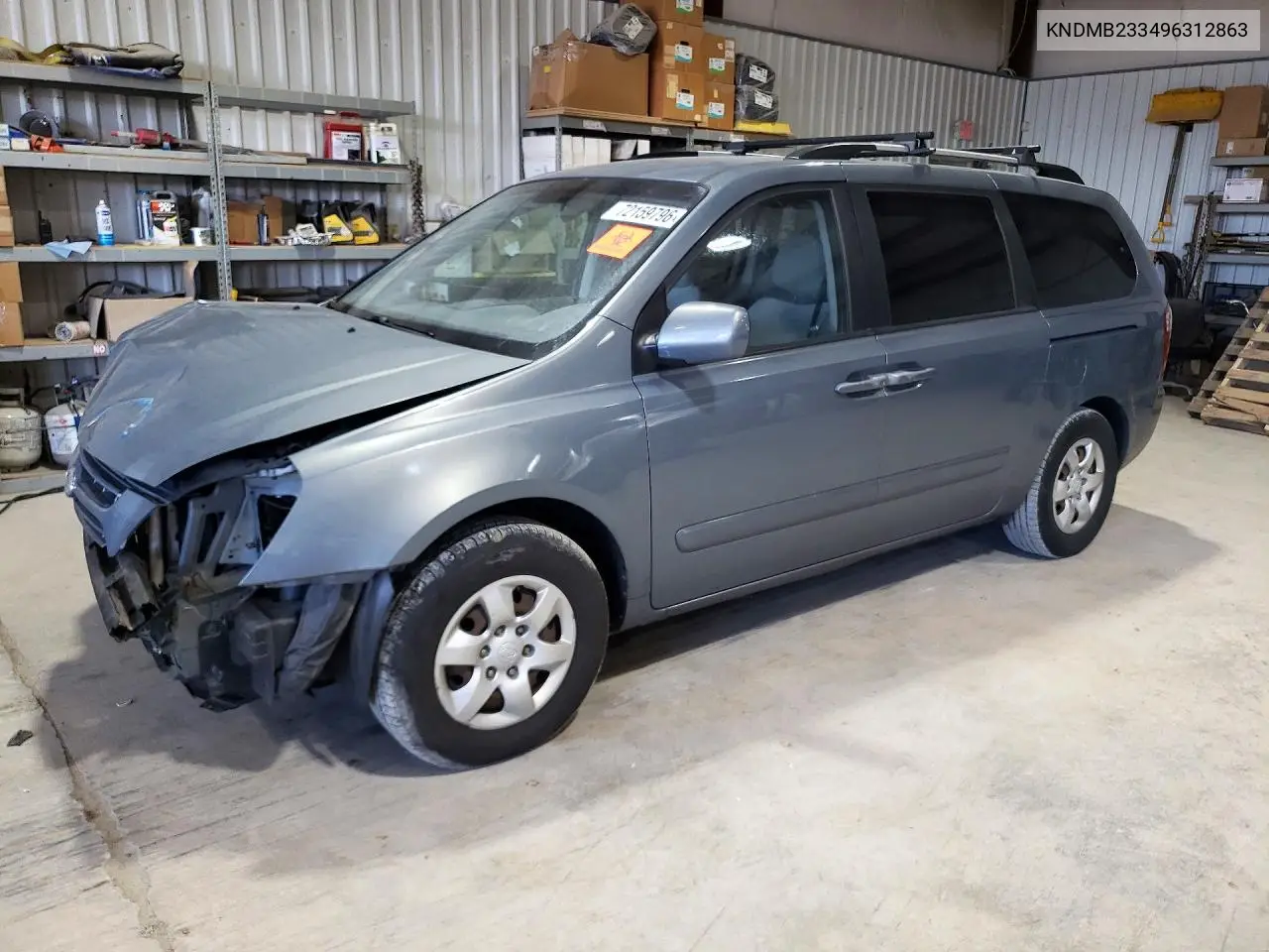 KIA SEDONA 2009, VIN KNDMB233496312863