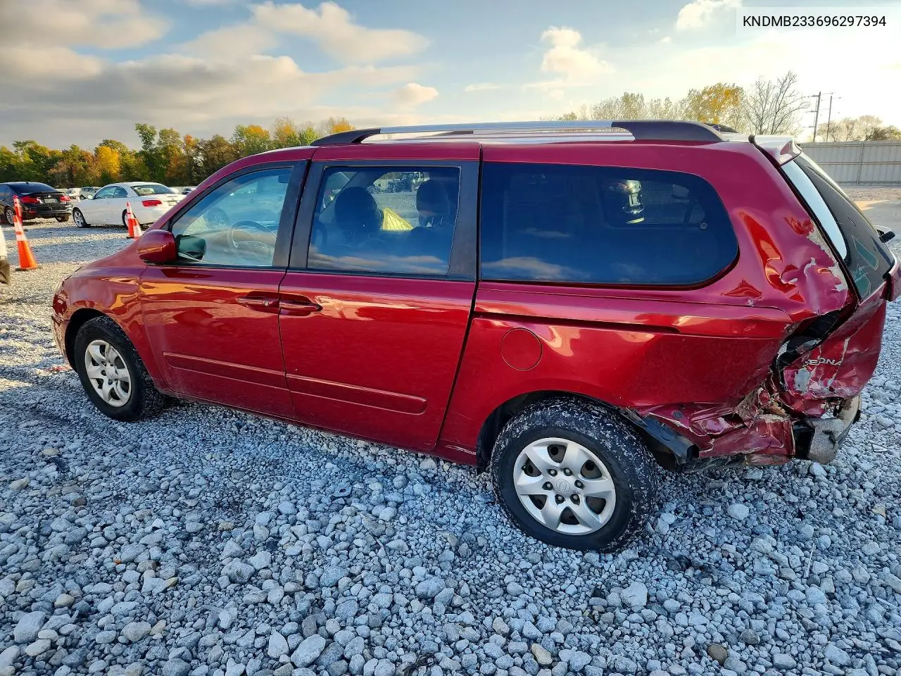 2009 KIA SEDONA VIN KNDMB233696297394 — фото 2
