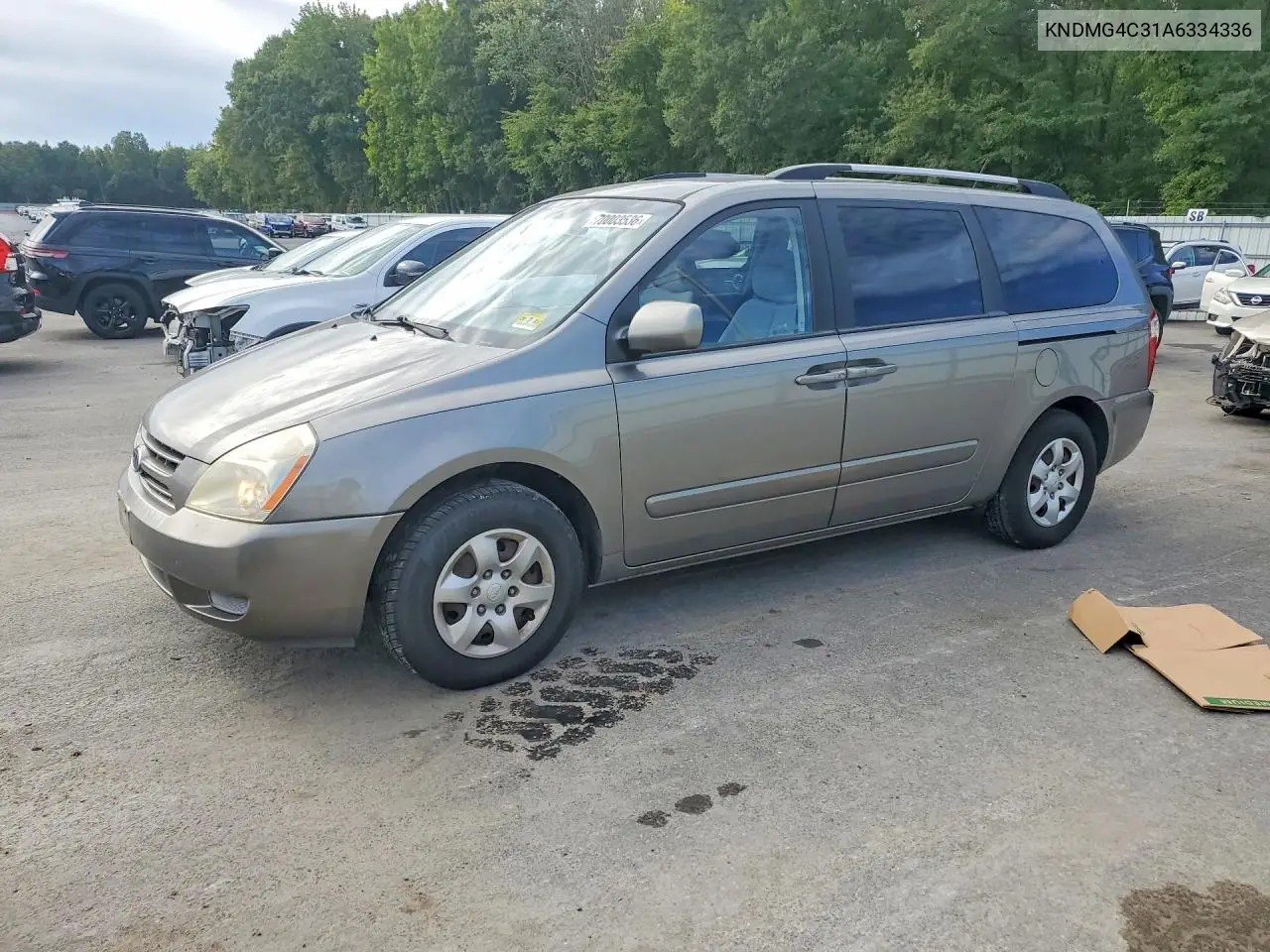 KIA SEDONA 2010, VIN KNDMG4C31A6334336