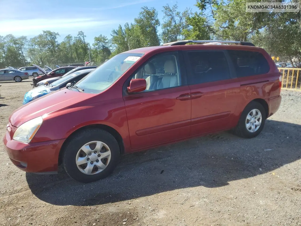 KIA SEDONA 2010, VIN KNDMG4C34A6331396
