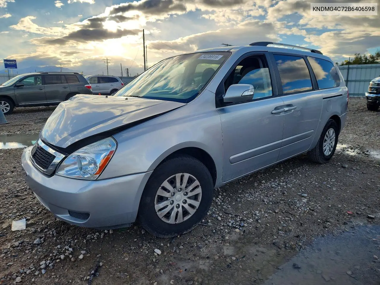 KIA SEDONA 2011, VIN KNDMG4C72B6406598