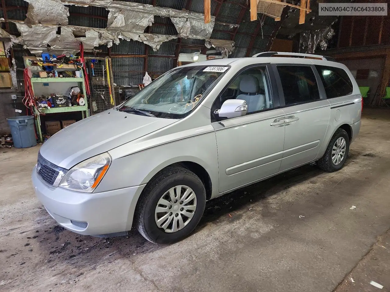 KIA SEDONA 2012, VIN KNDMG4C76C6433806