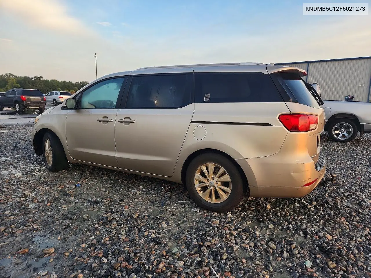 2015 KIA SEDONA VIN KNDMB5C12F6021273 — фото 2