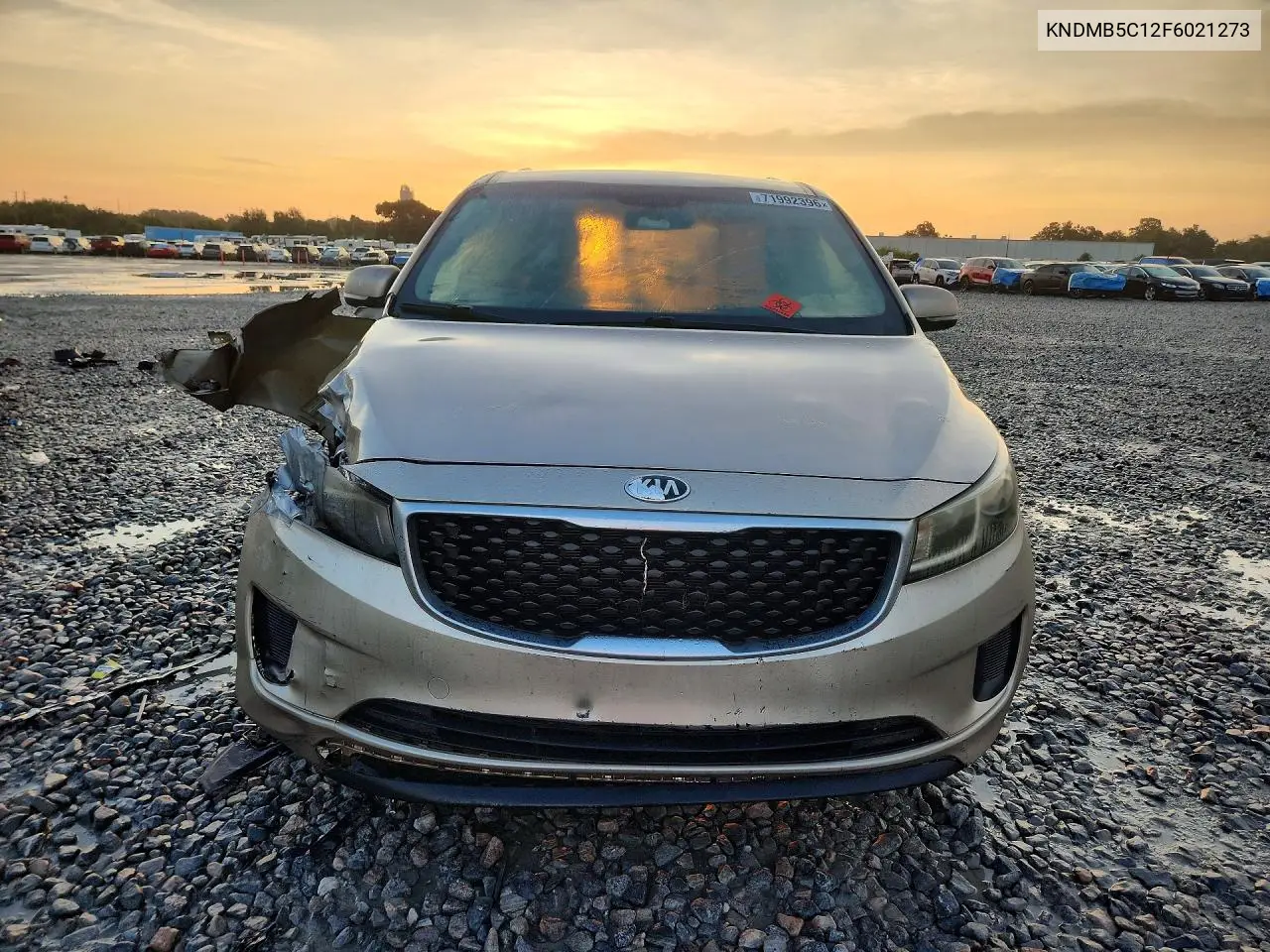 2015 KIA SEDONA VIN KNDMB5C12F6021273 — фото 5