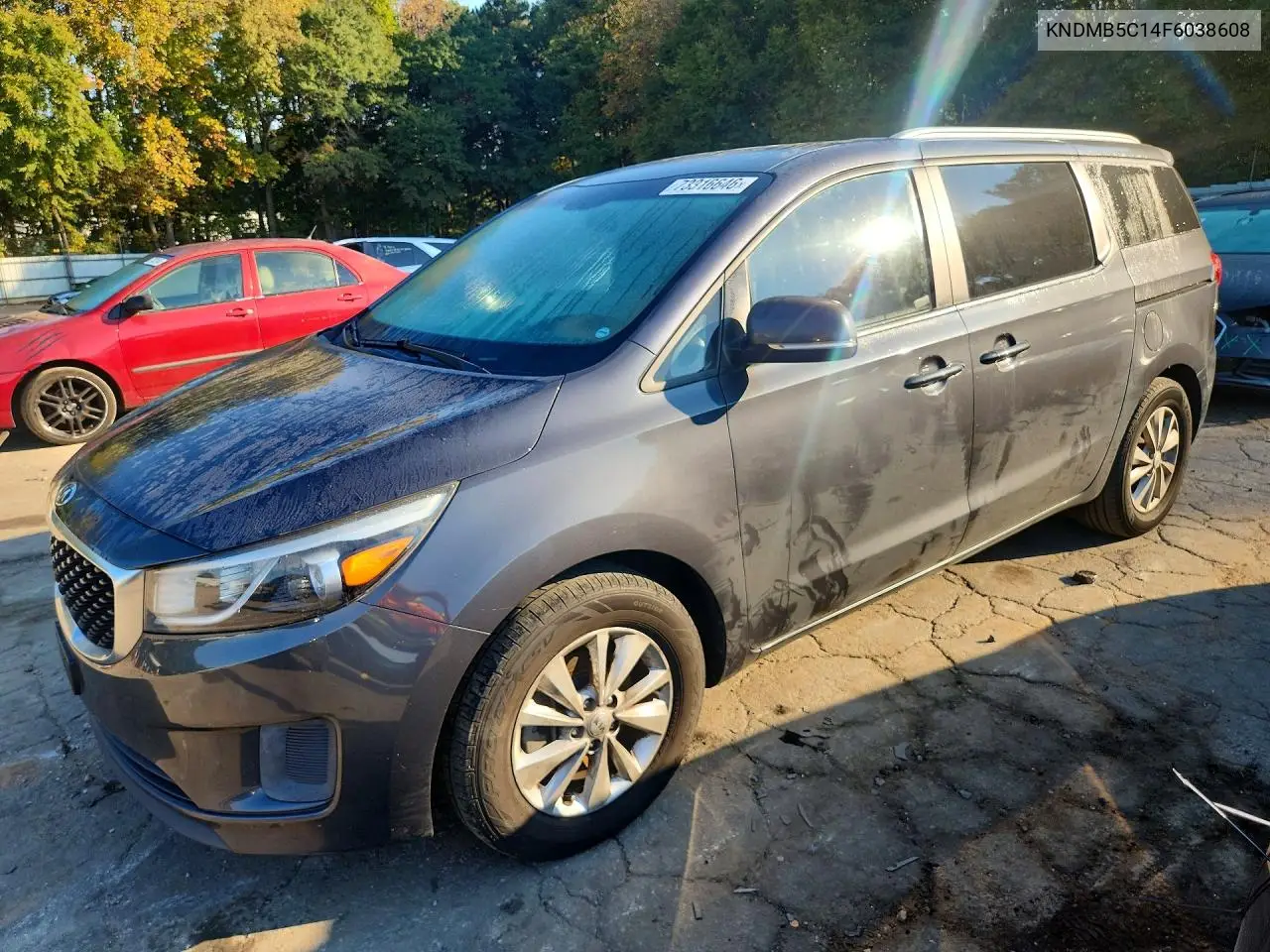 KIA SEDONA 2015, VIN KNDMB5C14F6038608