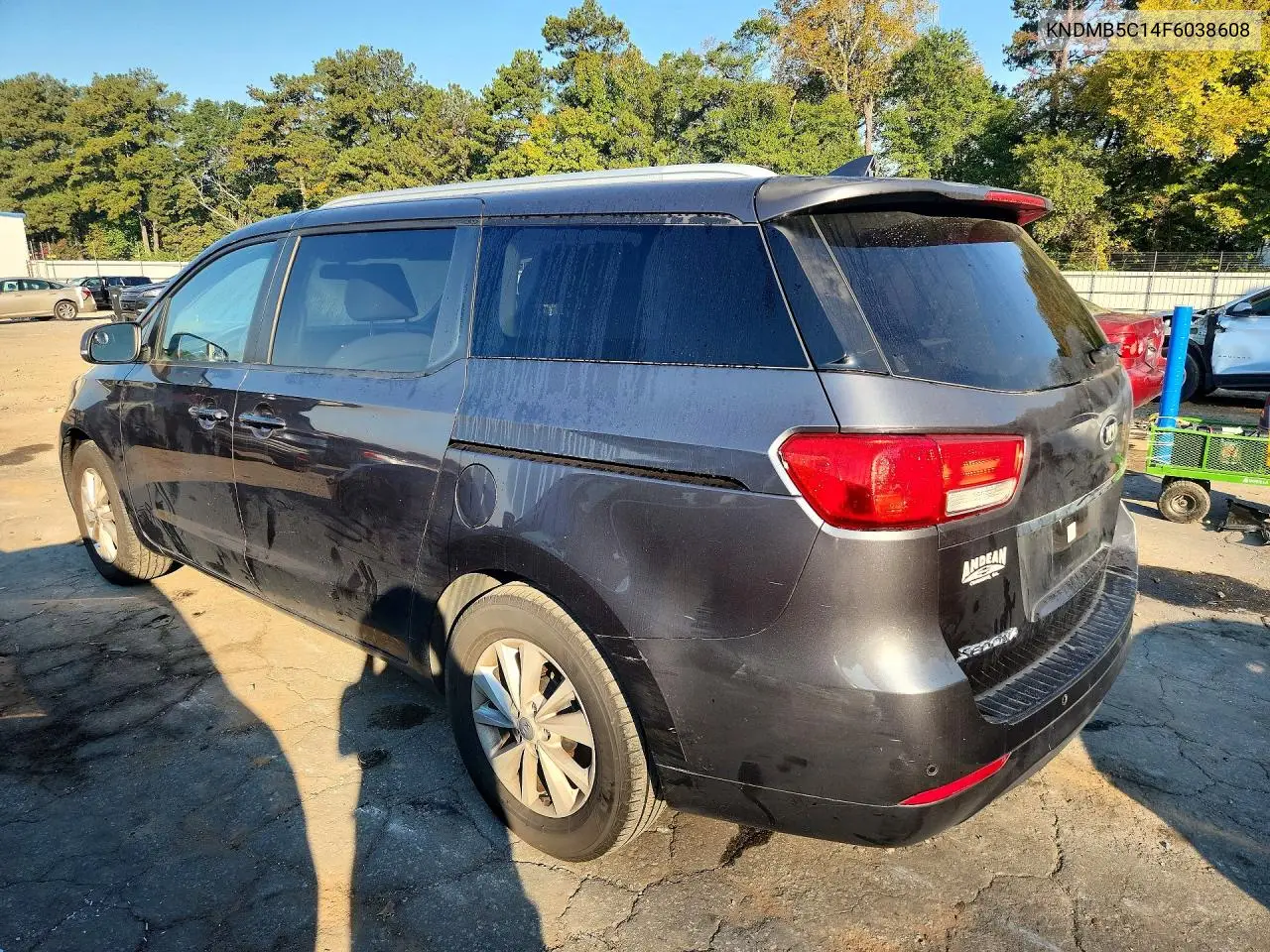 2015 KIA SEDONA VIN KNDMB5C14F6038608 — фото 2