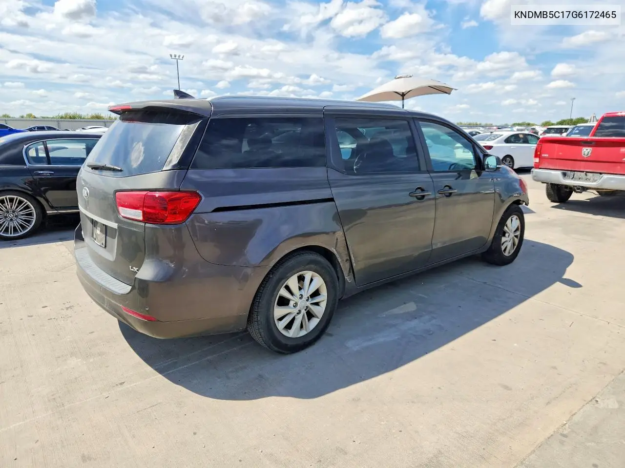 2016 KIA SEDONA VIN KNDMB5C17G6172465 — фото 3