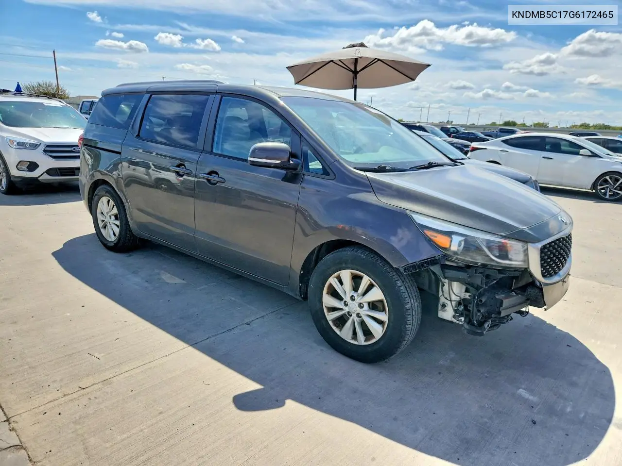 2016 KIA SEDONA VIN KNDMB5C17G6172465 — фото 4